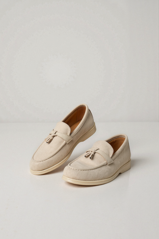 Mocassin Beige Cuir Confortable et Élégant - BerlinGlamour