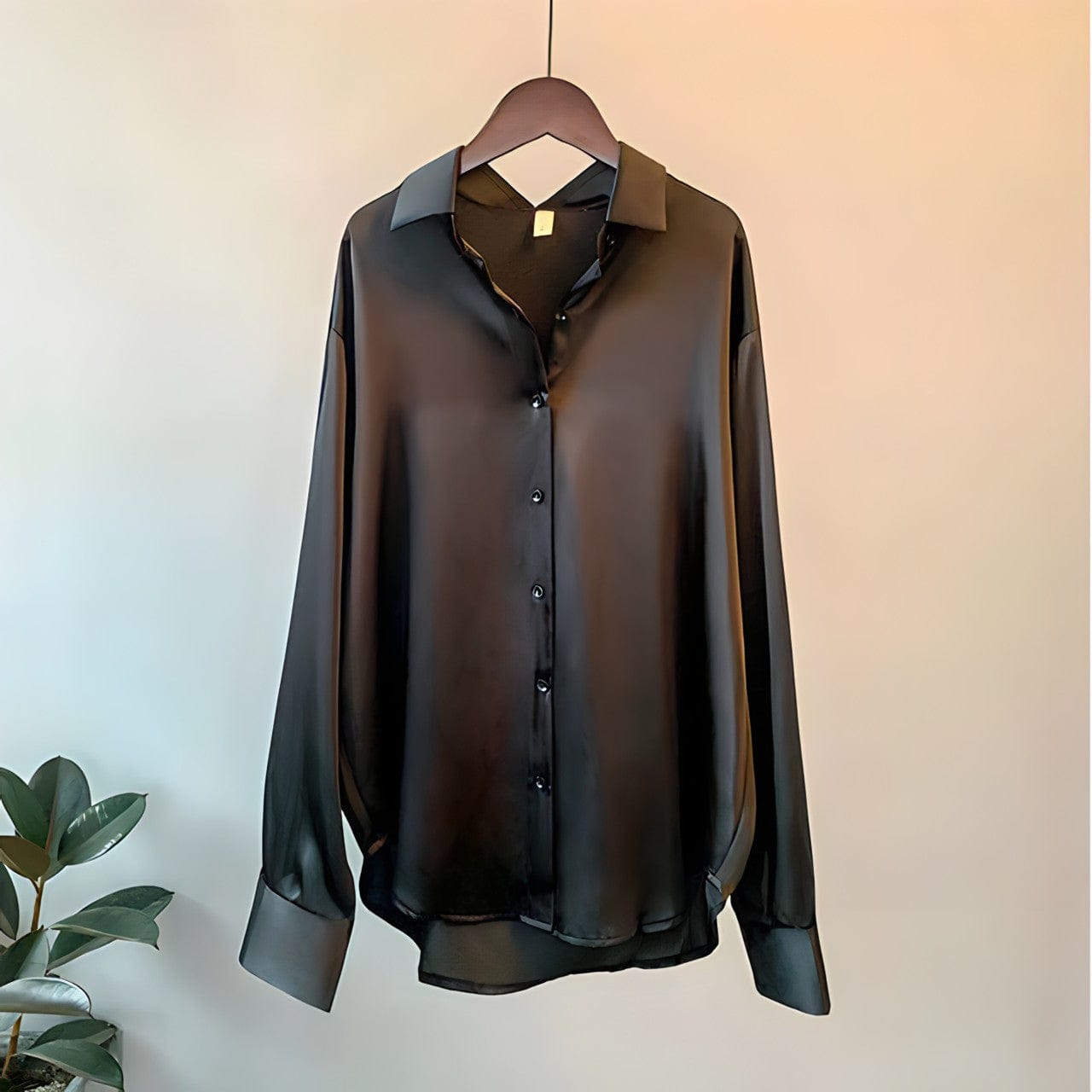 Chemise Femme Manches Longues pour Soirée Élégante