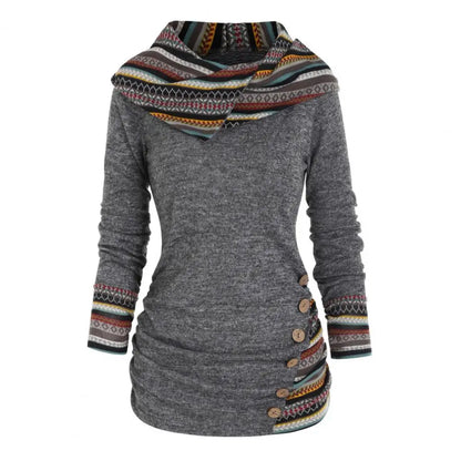 Sweat Capuche Élégant Hiver Femmes