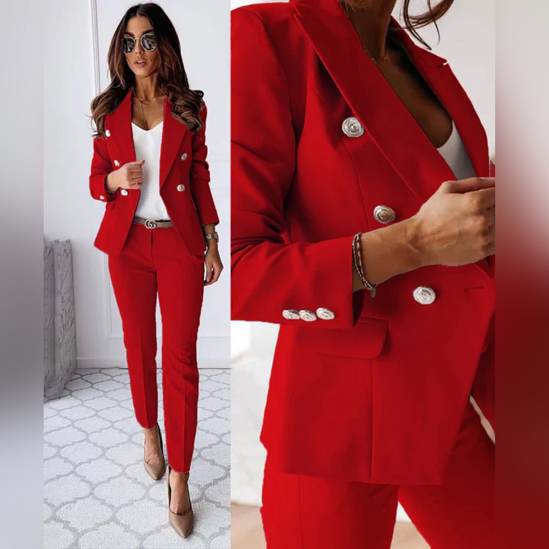 Costume Décontracté avec Blazer et Pantalon Élégants