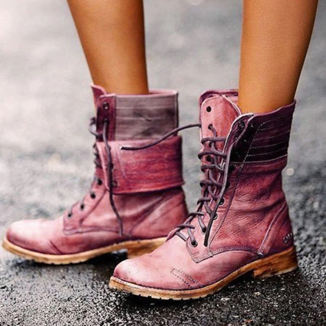 Bottes Femme en Cuir Imperméable et Chaude - PanierRoyale