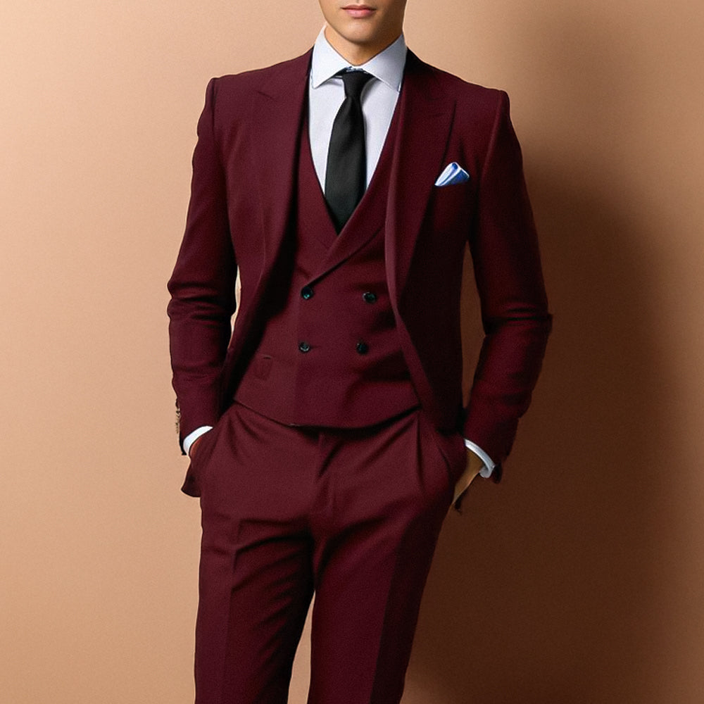 Costume Décontracté Homme Veste et Pantalon Chinos