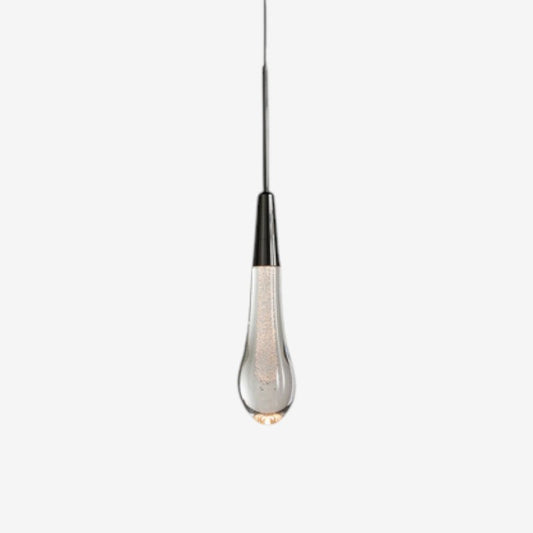 Lampe Suspendue LED Verre Transparent Moderne - PanierRoyale