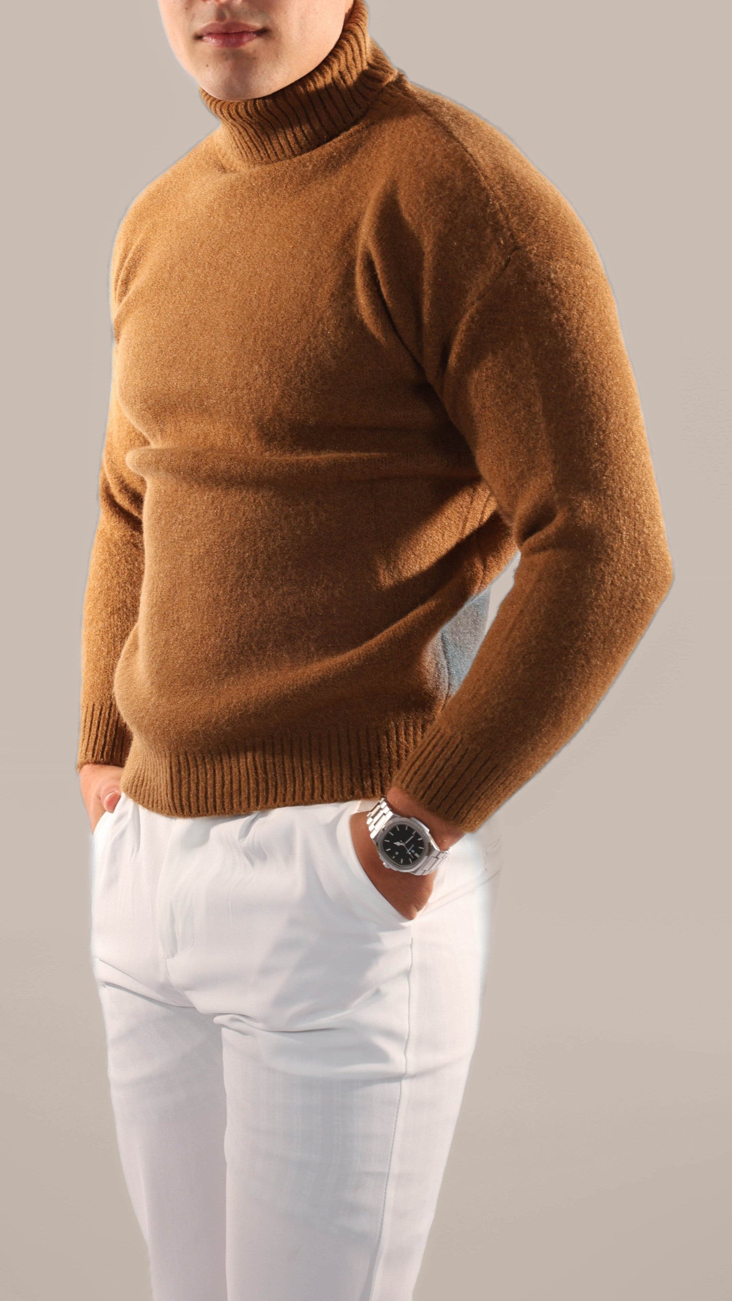 Pull Homme Col Roulé Casual et Confortable