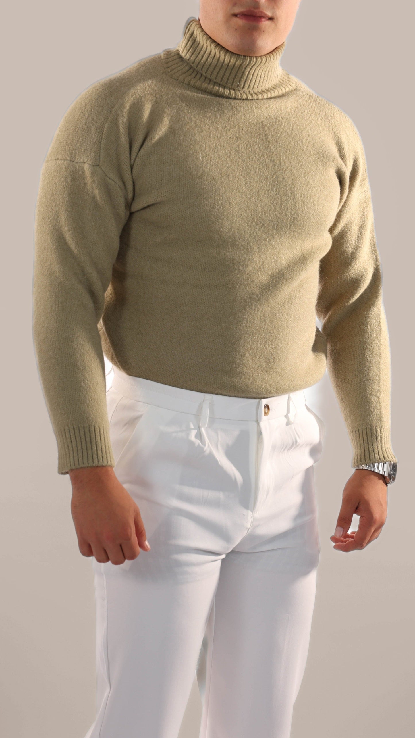 Pull Homme Col Roulé Casual et Confortable