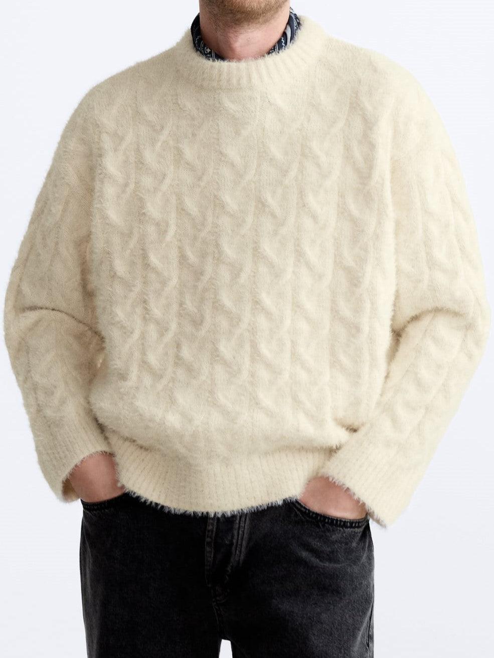 Pull en maille classique pour homme élégant