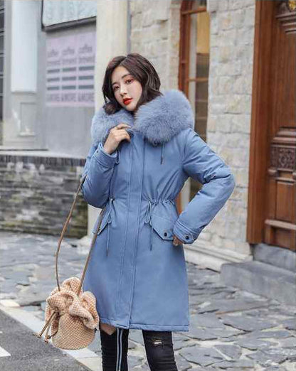 Manteau Femme Élégant Hiver avec Capuche et Doublure Polaire - PanierRoyale