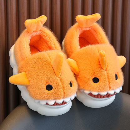 Pantoufles Enfant Requin Peluche Douces et Confortables - PanierRoyale