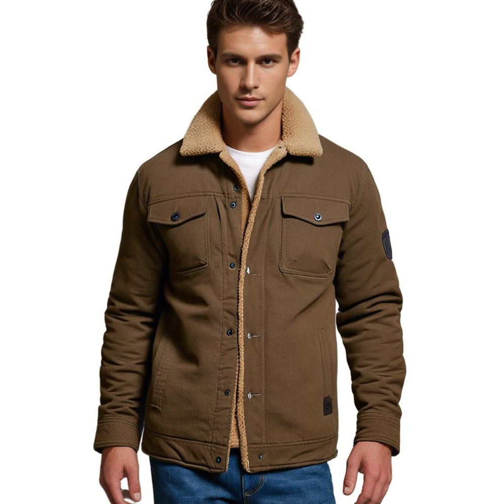 Derrick - Veste bombardier vintage pour homme