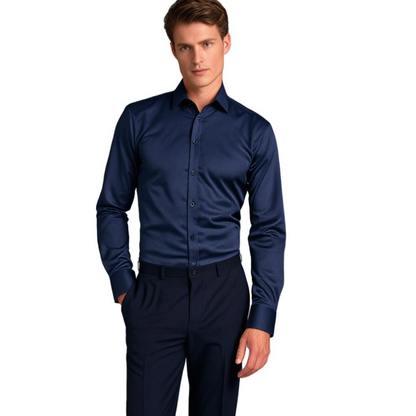 Chemise Homme Élégante Rouge Vin