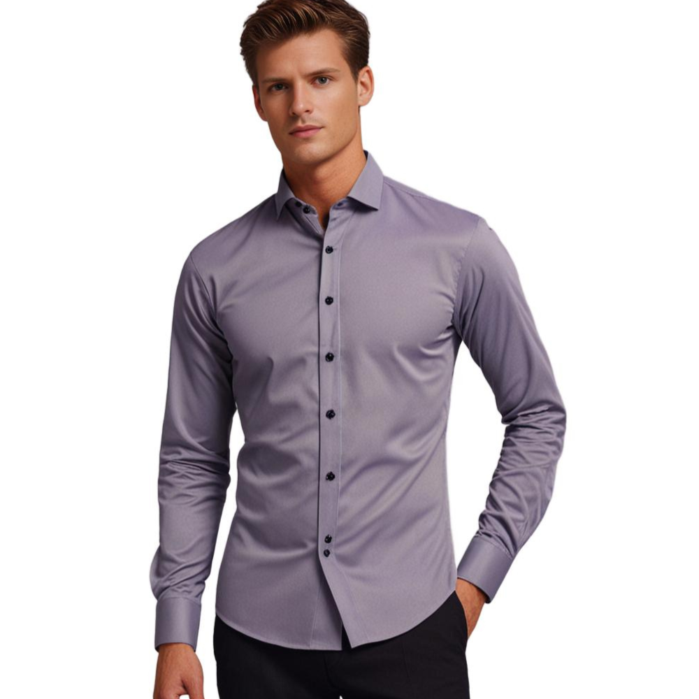 Chemise Homme Élégante Rouge Vin