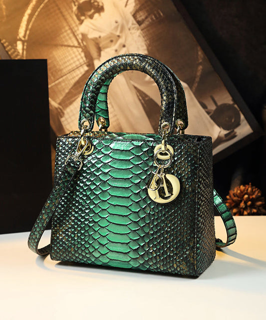 Colorful Vintage Style Faux Leather Tote Bag - EasyApparels