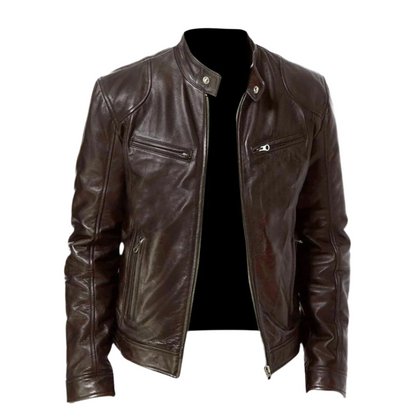 Veste en Cuir Homme Classique et Élégant - PanierRoyale