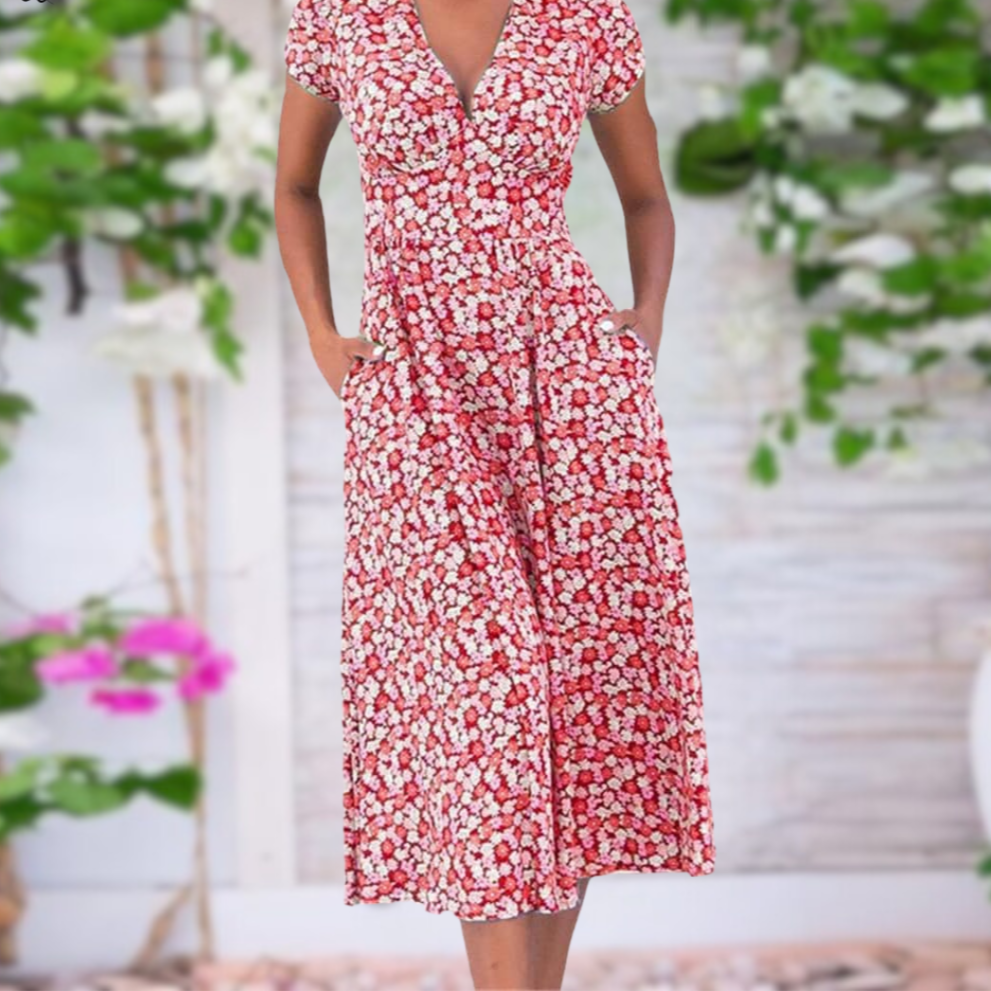 Variant image for Elvira™ – Robe Fleurie Femme Longue Élégante et Confortable pour Toutes Occasions-6