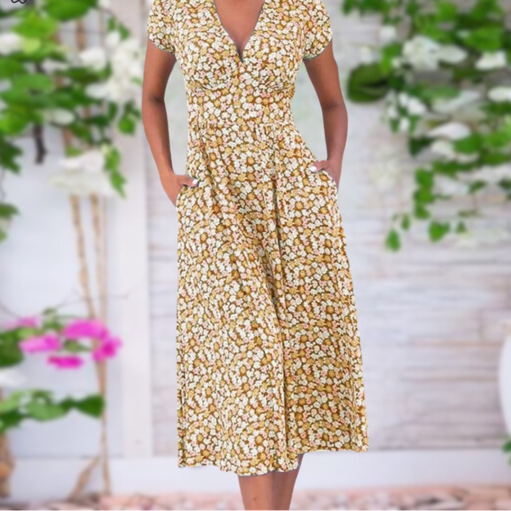 Variant image for Elvira™ – Robe Fleurie Femme Longue Élégante et Confortable pour Toutes Occasions-16