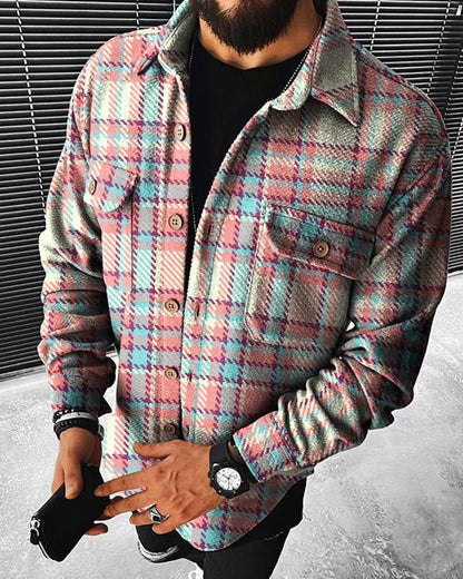 Gilet en laine carreaux homme classique et élégant