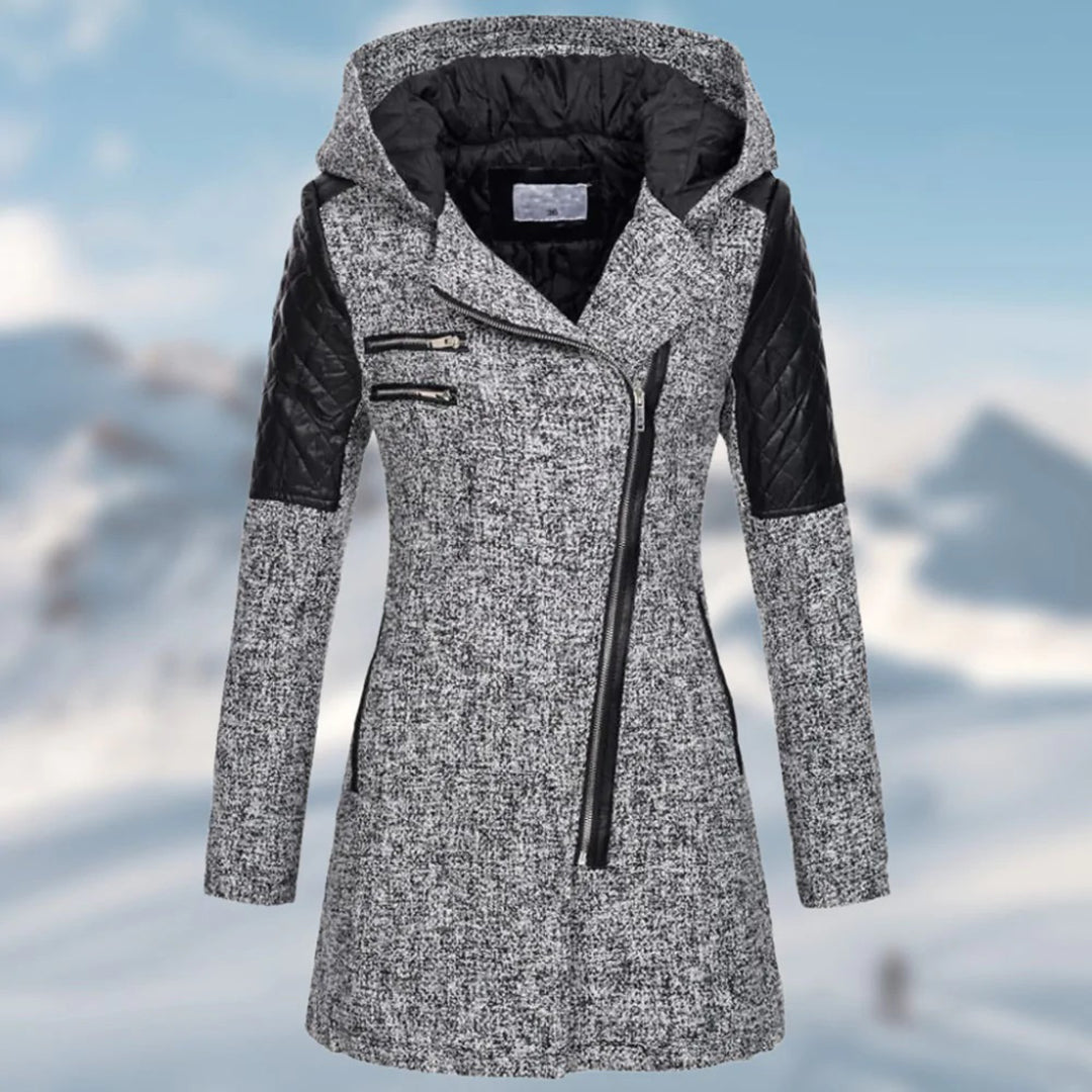 Manteau Femme Hiver – Parka Élégante avec Capuche et Doublure Chaude