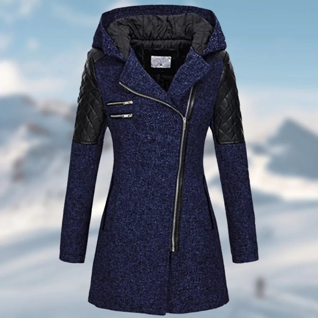 Manteau Femme Hiver – Parka Élégante avec Capuche et Doublure Chaude