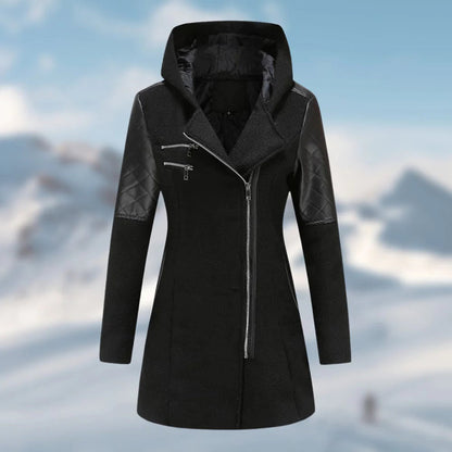 Manteau Femme Hiver – Parka Élégante avec Capuche et Doublure Chaude