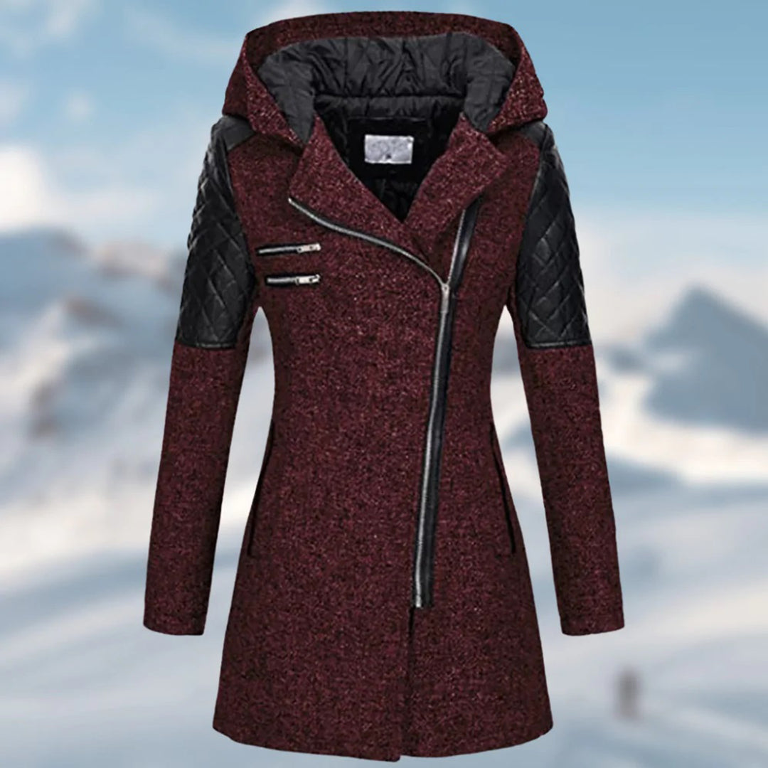 Manteau Femme Hiver – Parka Élégante avec Capuche et Doublure Chaude