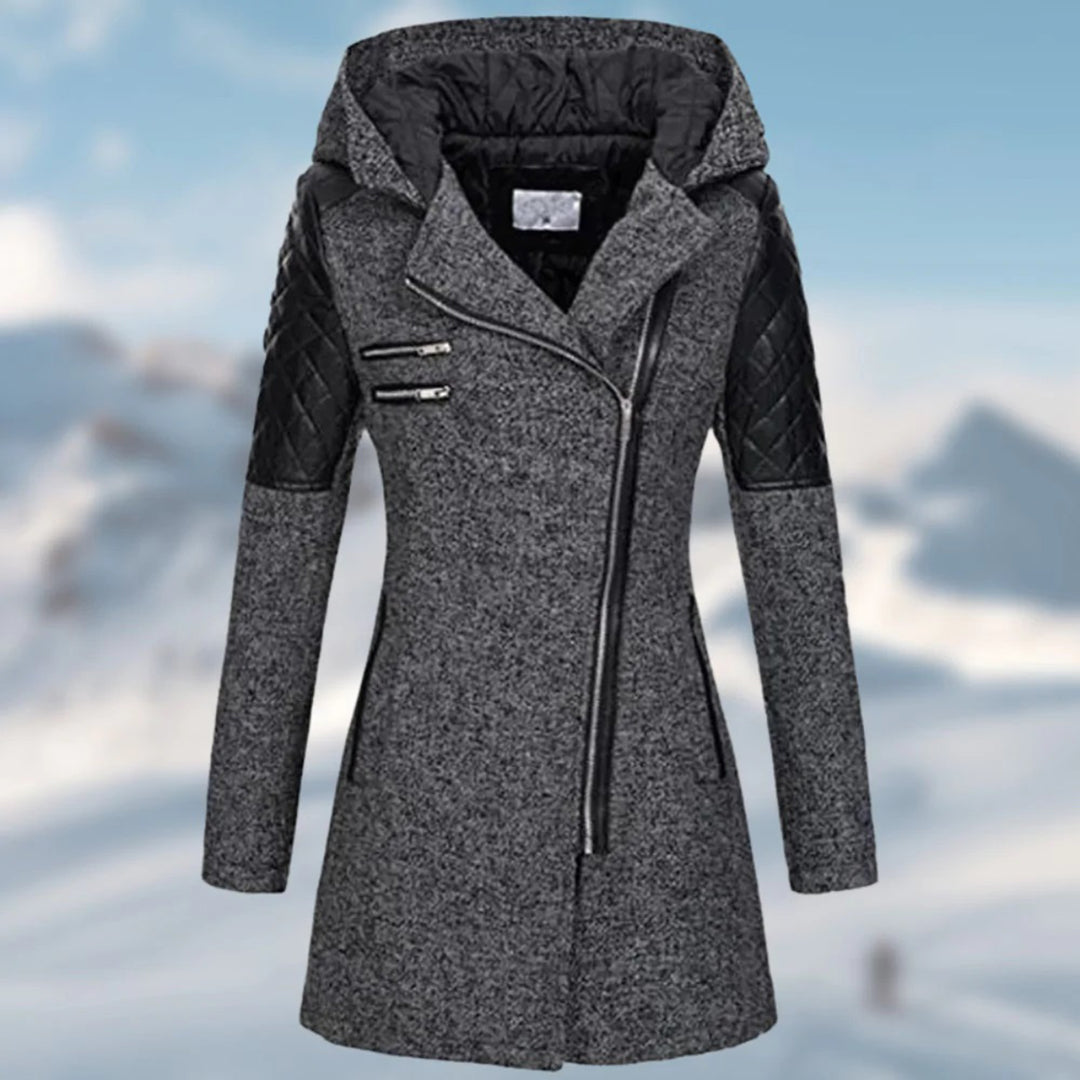 Manteau Femme Hiver – Parka Élégante avec Capuche et Doublure Chaude