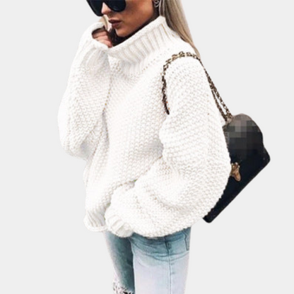Pull Femme Tricot Élégant Manches Longues