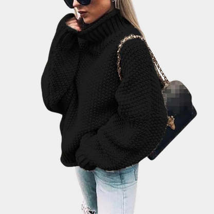 Pull Femme Oversize en Maille Épaisse