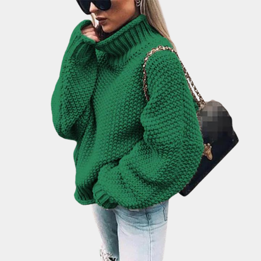 Pull Femme Oversize en Maille Épaisse