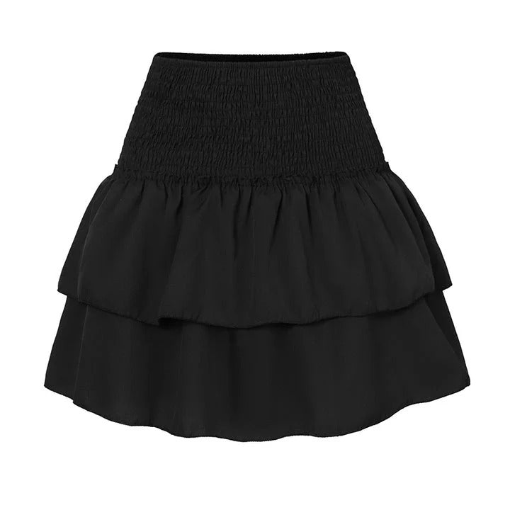 Jupe Femme Mi-Longue Élastique avec Ceinture Adjustante