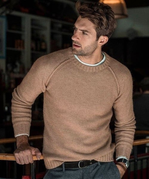 Pull Grande Taille Homme Élégant et Confortable