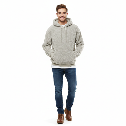 Pull Capuche Fleece Homme Confortable et Chaud