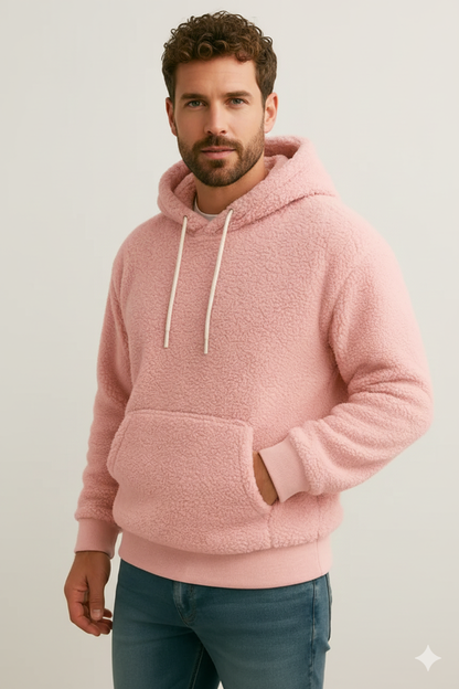 Pull Capuche Fleece Homme Confortable et Chaud