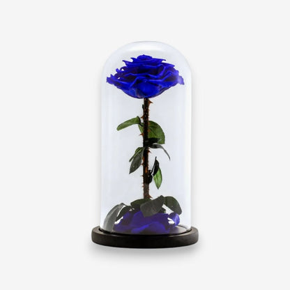 Fleur Artificielle sous Cloche en Verre Décoratif