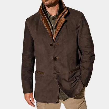 Blazer Homme Classique Noir Élégant