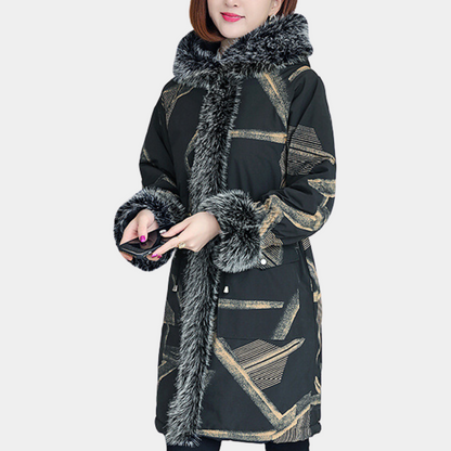 KINA - Manteau d'Hiver Classe pour Femmes