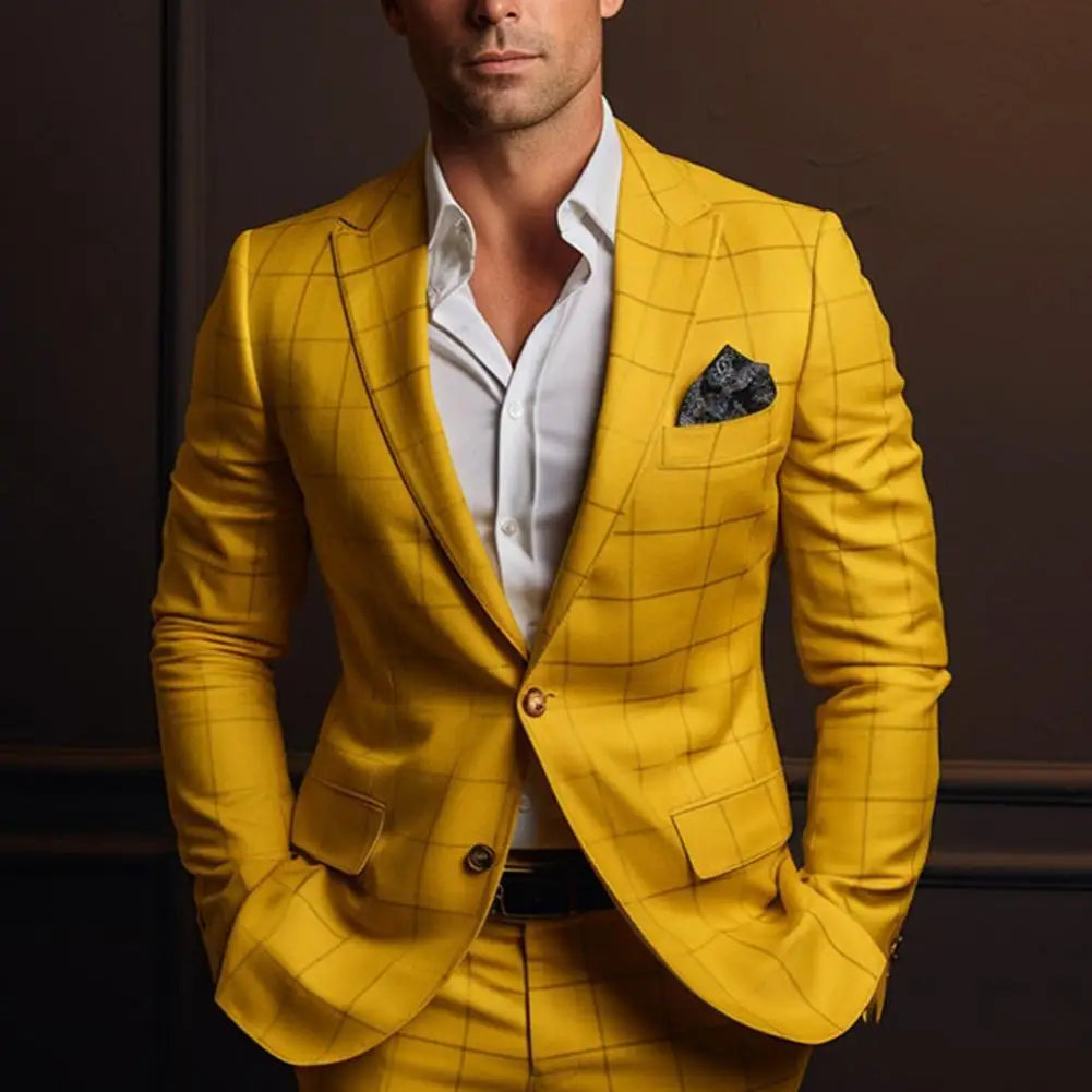 Costume Homme Slim Fit Noir Élégant - PanierRoyale