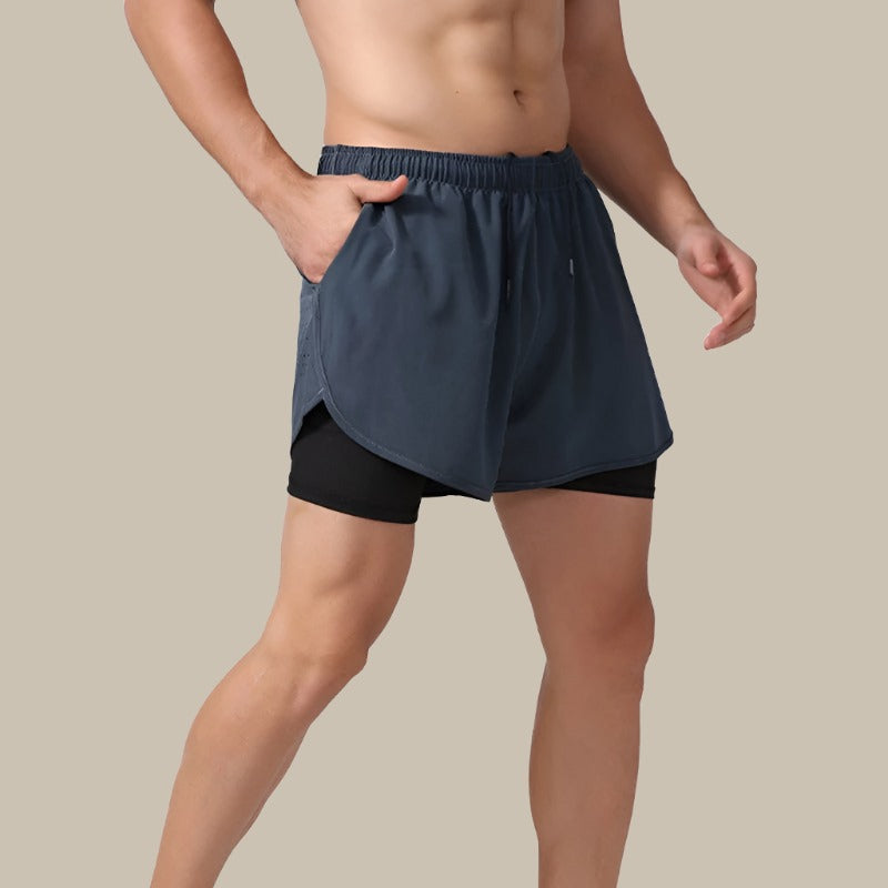 Shorts de Running Homme Séchage Rapide avec Poches Zippées - BerlinGlamour