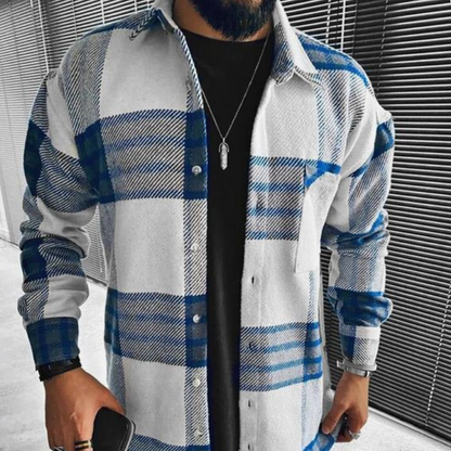 Chemise Flanelle Hiver avec Poches et Manches Longues
