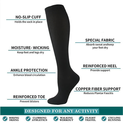 Chaussettes Unisexe Compression Confort Sport et Voyage