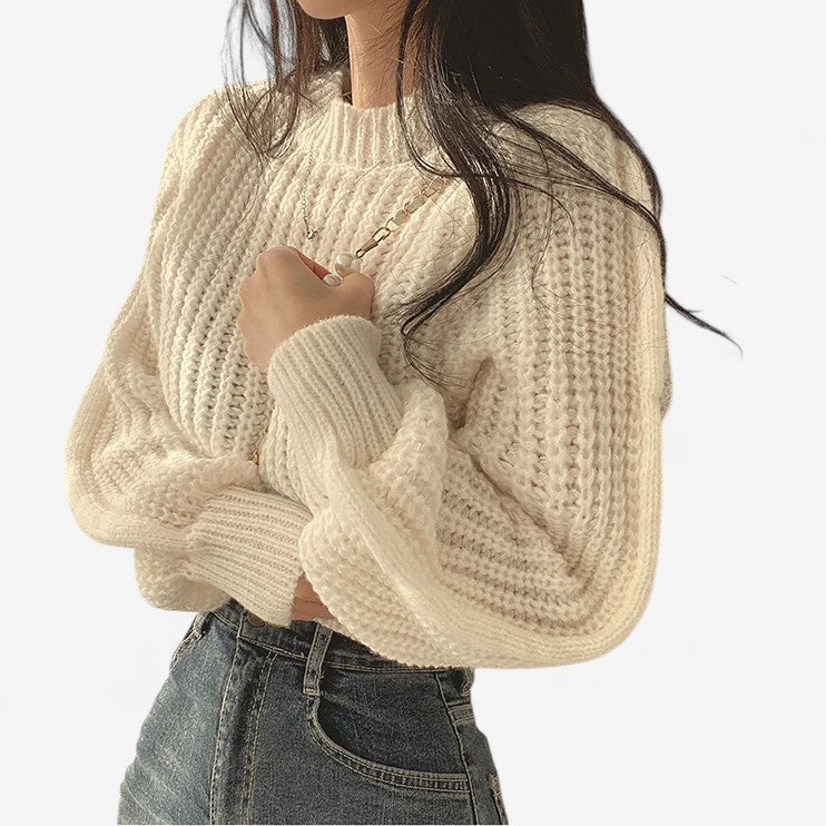 Pull Femme Confort à Manches Longues