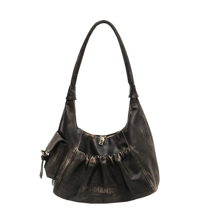 Sac à main Grande Capacité avec Fermeture Éclair Cuir - PanierRoyale
