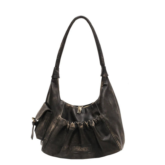 Sac à main Grande Capacité avec Fermeture Éclair Cuir - PanierRoyale