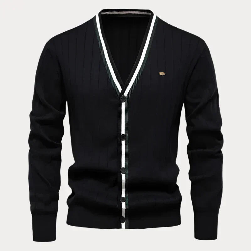 Cardigan Homme Classique Manches Longues Élégant