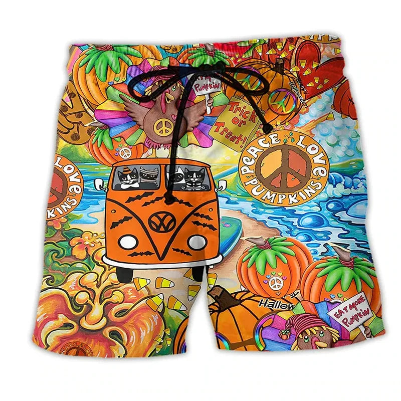 Short de bain homme imprimé couleur et ludique
