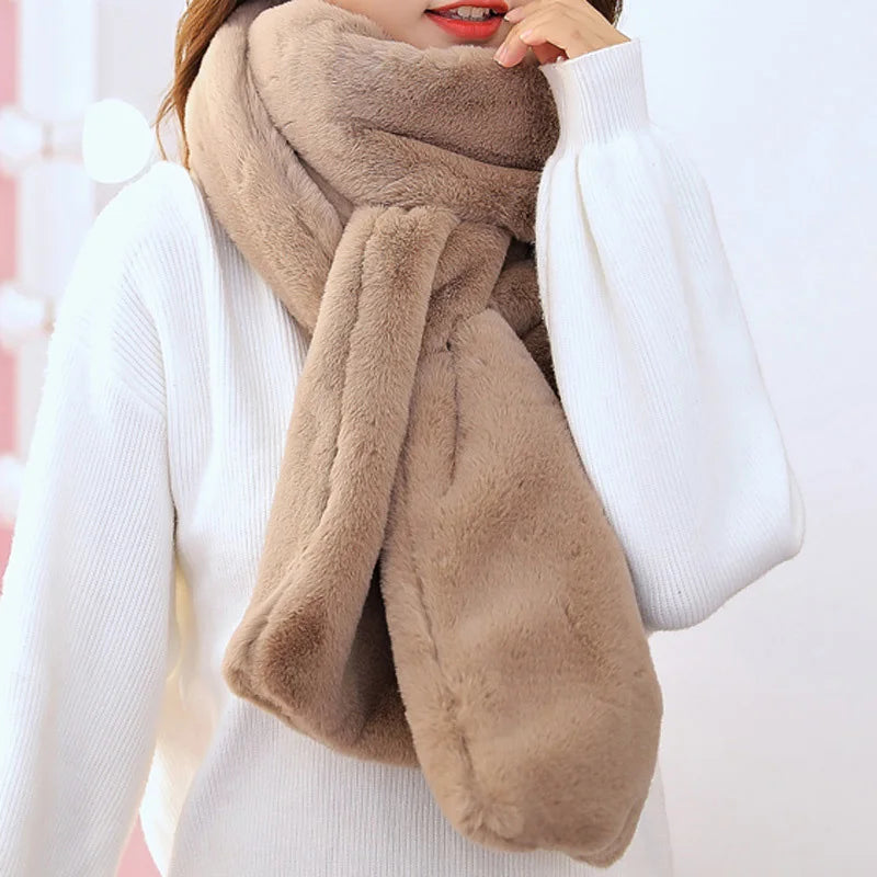 Écharpe Femme en Laine Douce et Chaud pour Hiver