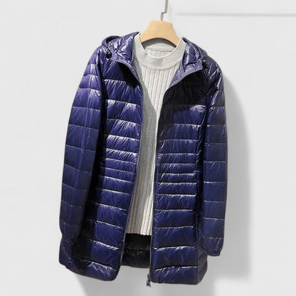 Manteau Hiver Femme Doublé et Chauffant à Fermeture Éclair