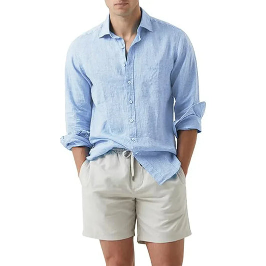 Chemise Homme Lin et Coton pour Été - BerlinGlamour