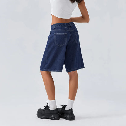 Shorts Jeans Femme Décontractés Taille Relâchée