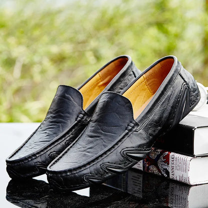 Pantoufles Cuir Homme Confortables et Chaudes