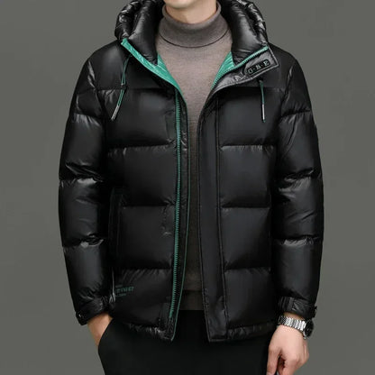 Doudoune D'hiver À Capuche Pour Homme | Manches Longues